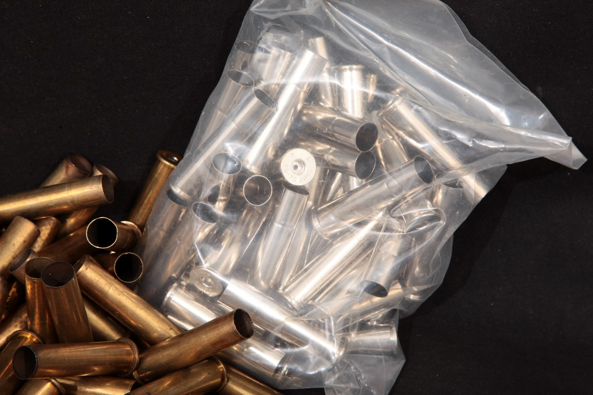 198x .4570 Govt. New Remington Nickel Cases & Mixed Fired Brass Cases .4570 Ammunition Ammo