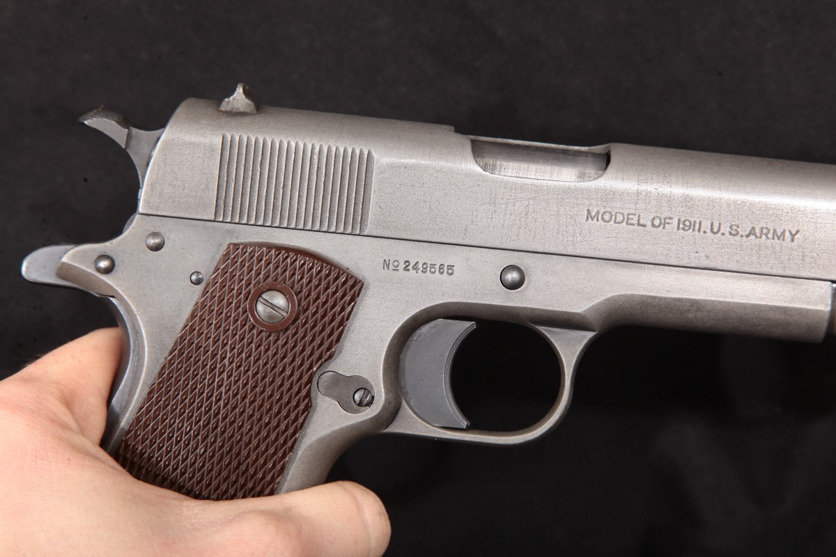 Colt Model Of 1911 U.S. Army, Parkerized 5" Single Action Semi