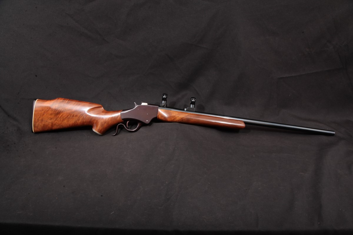 SSS Dev. Co. - Model Wickliffe ’76 Deluxe Model Falling Block, Blue, 26”  Single Shot Rifle & Rings, MFD Late 1970’s - Picture 8