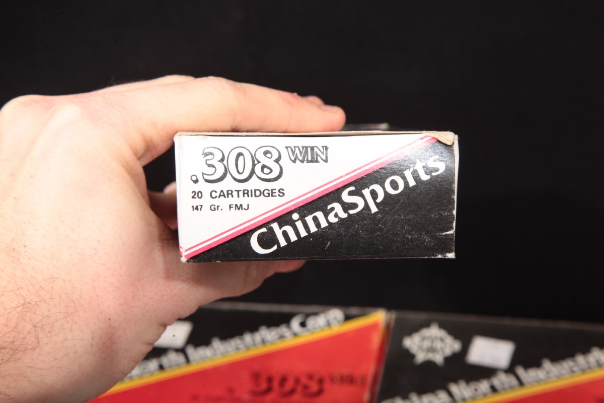 180x 308 win norinco copper washed ammunition 147 grain fmj steel