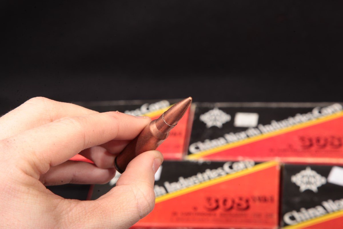 180x .308 Win. Norinco Copper Washed Ammunition 147 Grain Fmj Steel