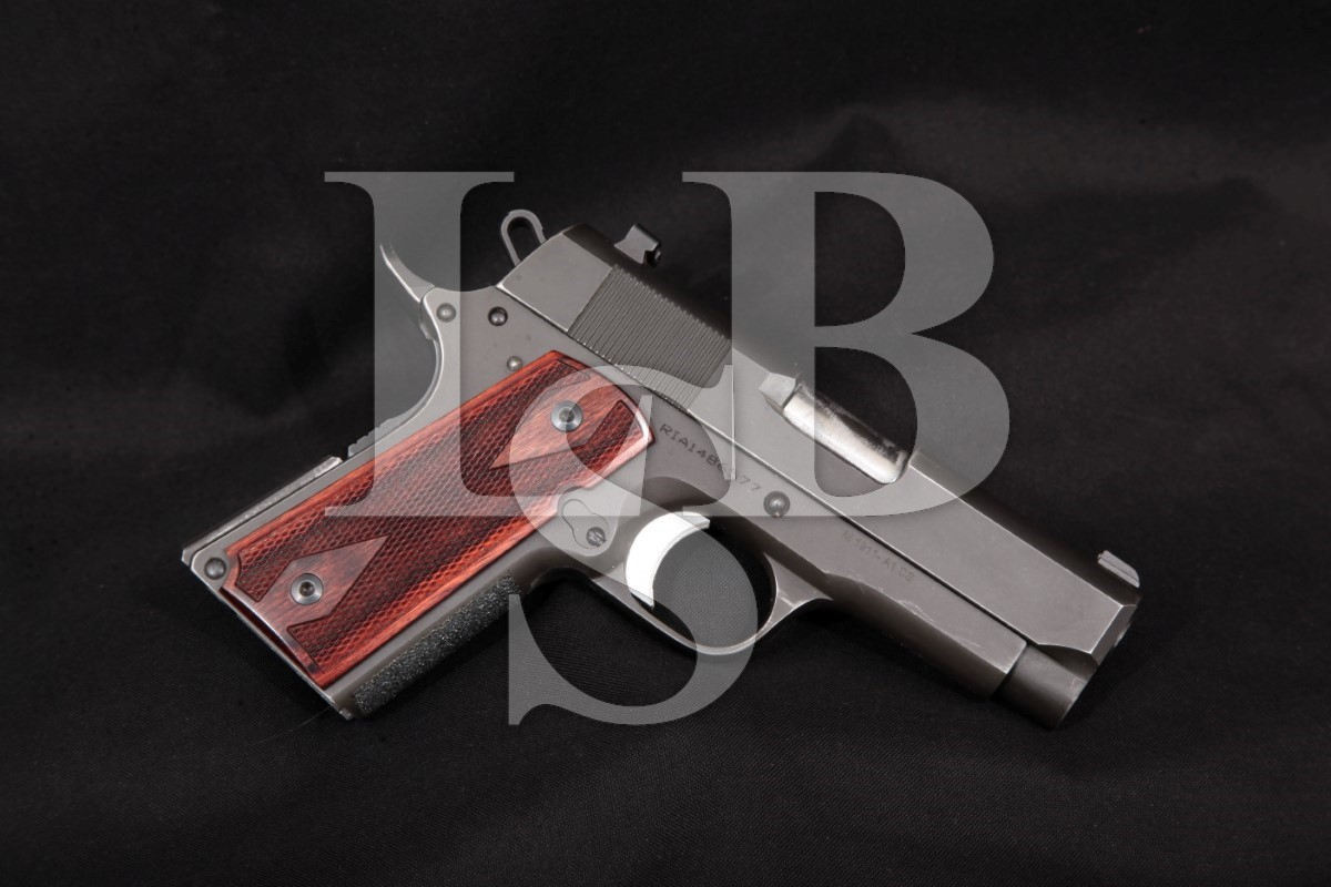 Rock Island Armory Ria Model 1911-A1 Cs, Blue 3 1/2" Single Action Semi ...