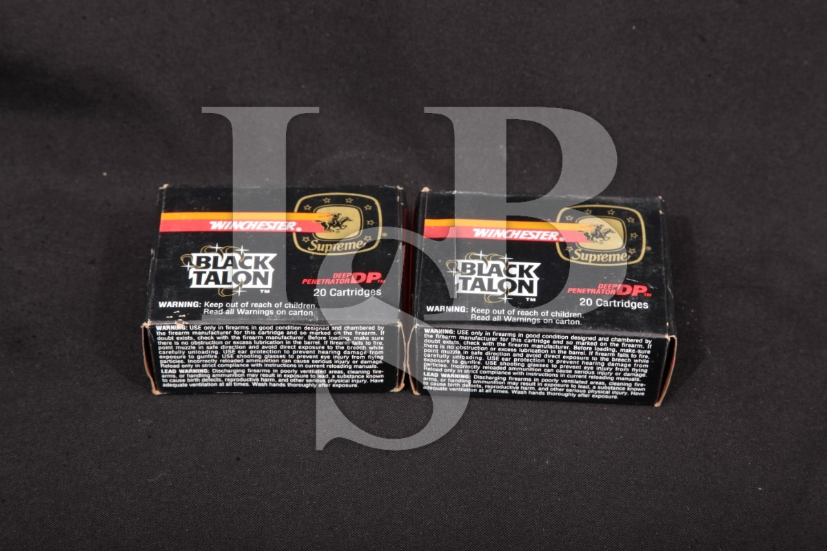 40x .40 S&W Winchester Black Talon Ammunition 180 Grain Stx Bullets .40 ...