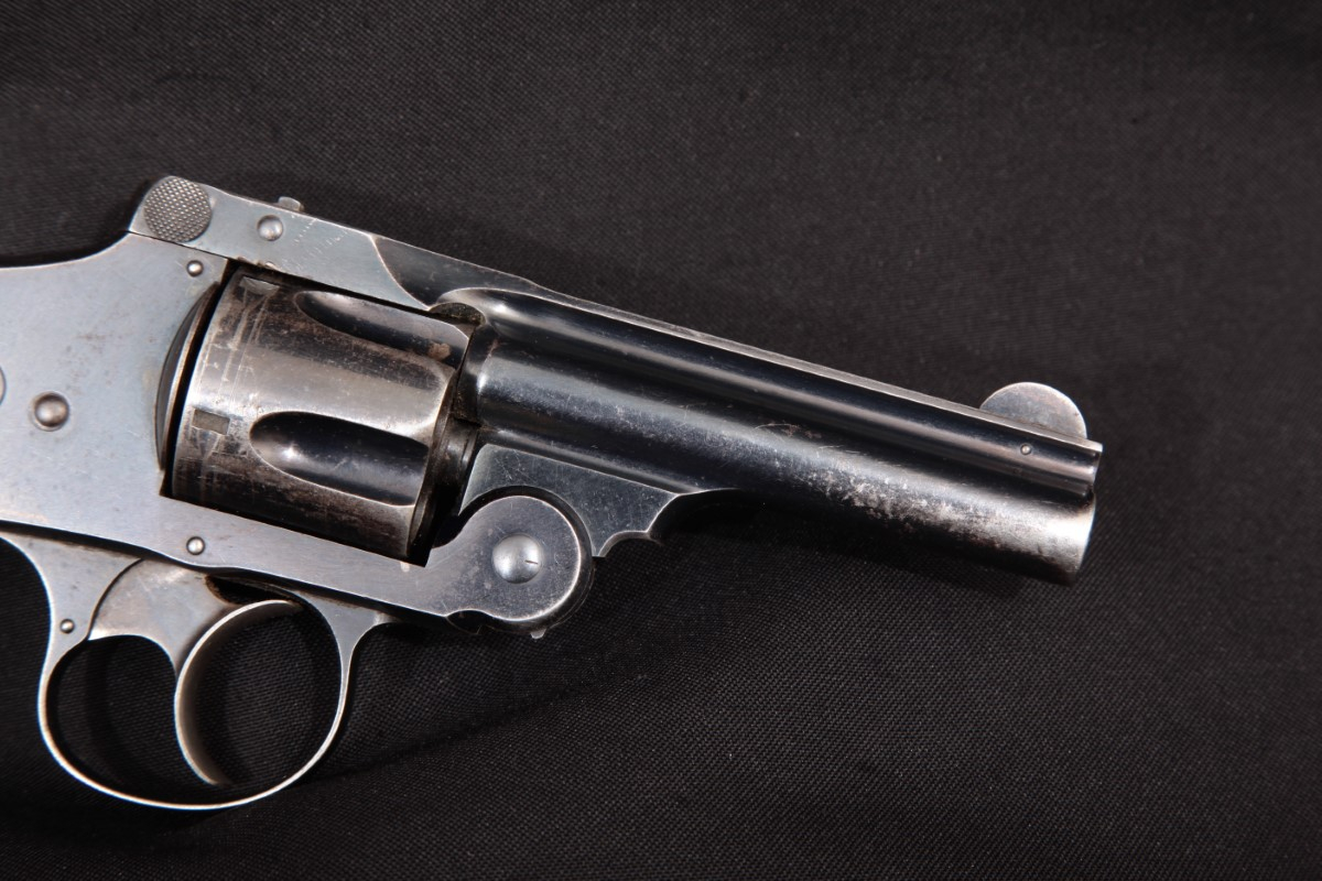 Smith & Wesson S&W .38 Safety Hammerless 4th Model Lemon Squeezer, Blue