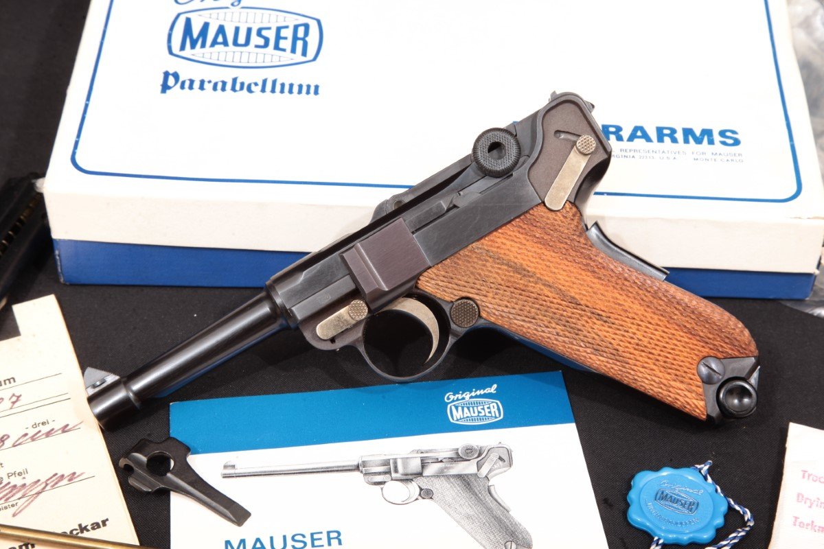 Mauser Interarms Parabellum Swiss-Style Luger, Blue 4