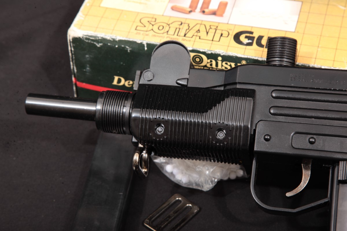 Daisy Softair Airsoft Gun / Pistol, Model 13 Replica Uzi, Mfd Ca. 1986