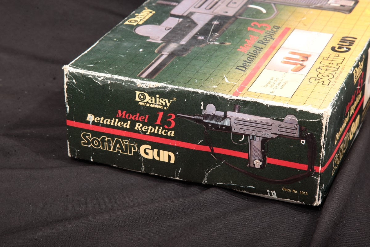 Daisy Softair Airsoft Gun / Pistol, Model 13 Replica Uzi, Mfd Ca. 1986
