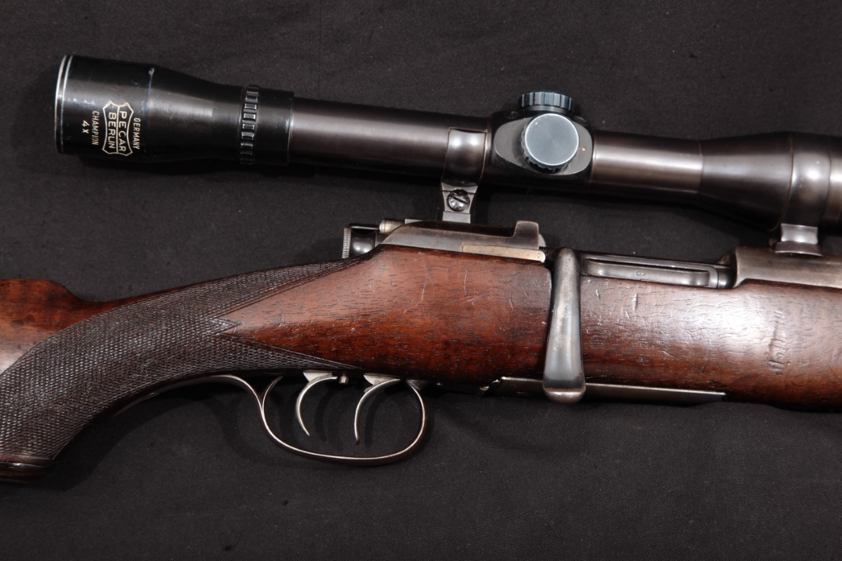Steyr - Fischer 1903 Mannlicher Schoenauer British Marked, Blue 22” Bolt Action Rifle & Pecar Champion 4x Scope, MFD 1903-24 C&R - Picture 5