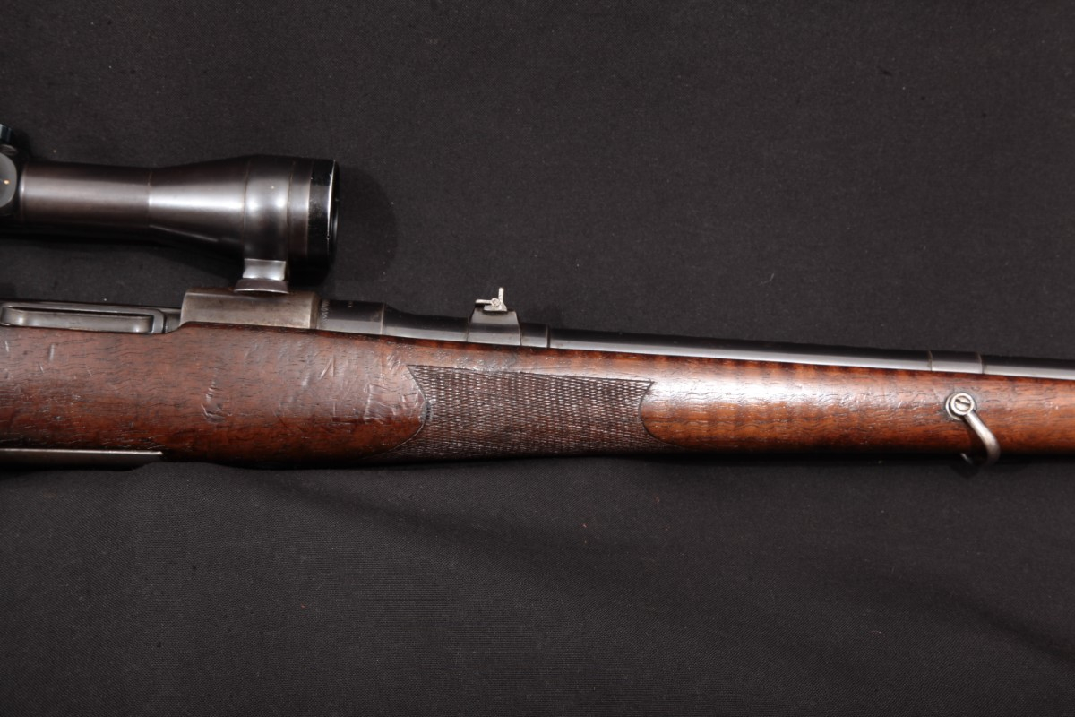 Steyr - Fischer 1903 Mannlicher Schoenauer British Marked, Blue 22” Bolt Action Rifle & Pecar Champion 4x Scope, MFD 1903-24 C&R - Picture 6