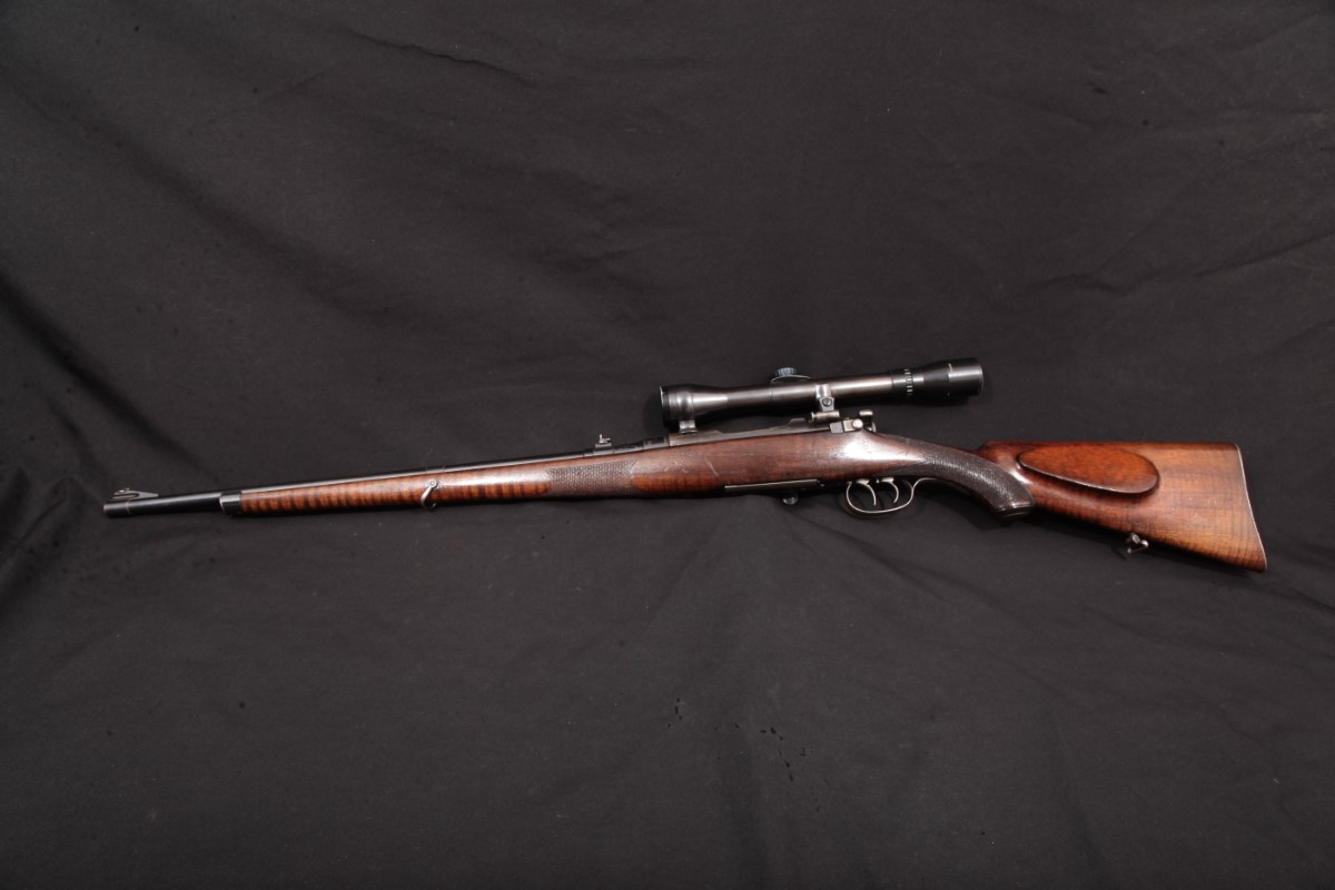 Steyr - Fischer 1903 Mannlicher Schoenauer British Marked, Blue 22” Bolt Action Rifle & Pecar Champion 4x Scope, MFD 1903-24 C&R - Picture 9