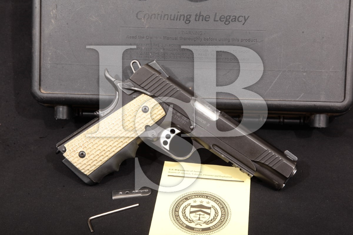 Kimber Model Warrior Ii Railed 1911, Black 5 In. Sa Single Action Semi