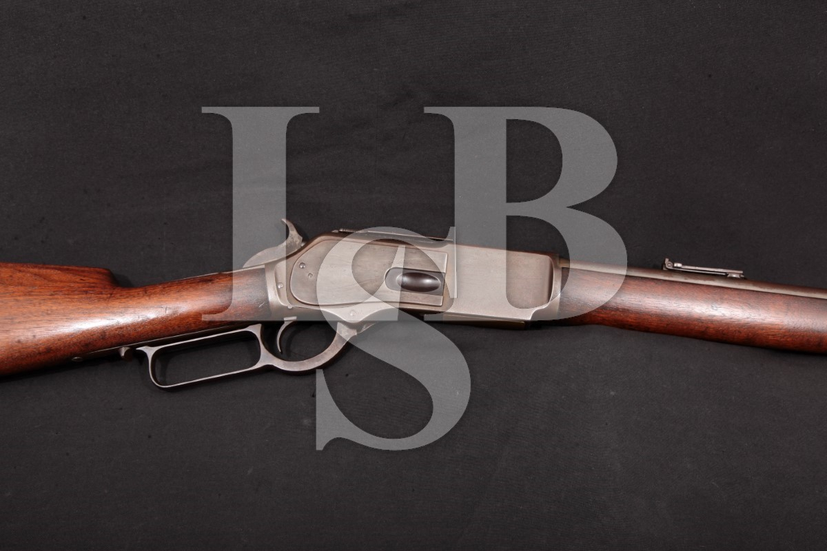 Winchester Model 1876 `76 3rd Model, Blued Round 28 Lever Action Rifle ...