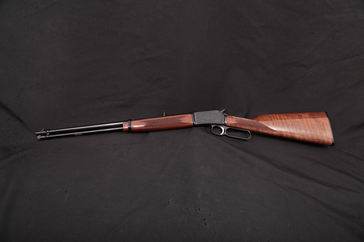 Browning - BL-22 BL22 BL 22 Classic Grade 2 II Engraved, Blue 20” Tube-Fed Lever-Action Rifle, MFD 1995 - Picture 9
