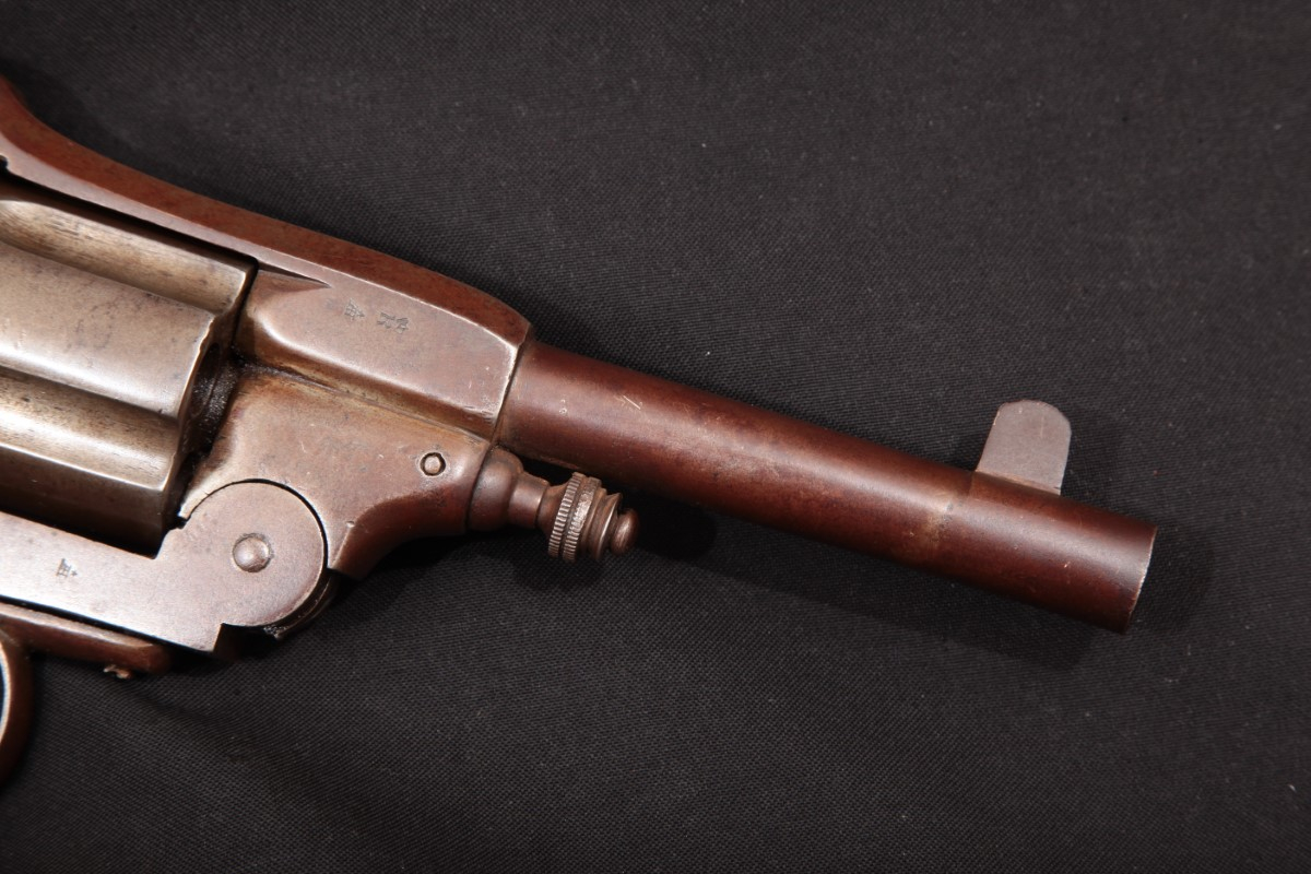 Antoine Bertrand - Belgian Copy of Webley No. 4 Top Break, Needs Work, 5 ¼”  DA Revolver, MFD 1880’s Antique - Picture 5