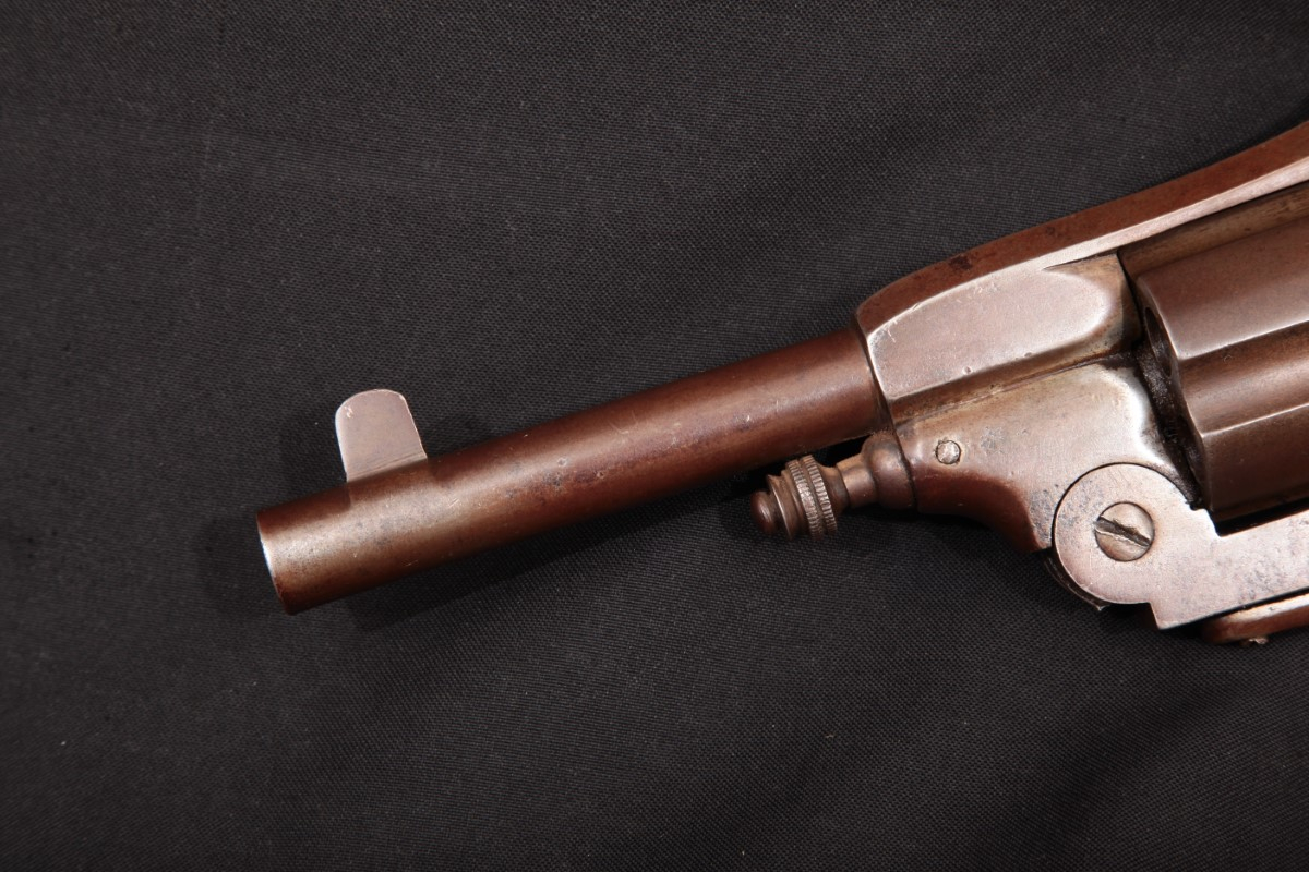 Antoine Bertrand - Belgian Copy of Webley No. 4 Top Break, Needs Work, 5 ¼”  DA Revolver, MFD 1880’s Antique - Picture 9