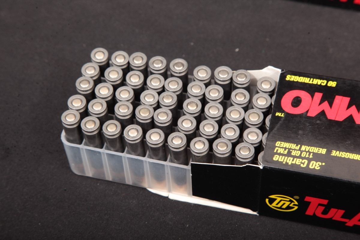 900x .30 Carbine Tulammo Ammunition 110 Grain Fmj Bullets .30