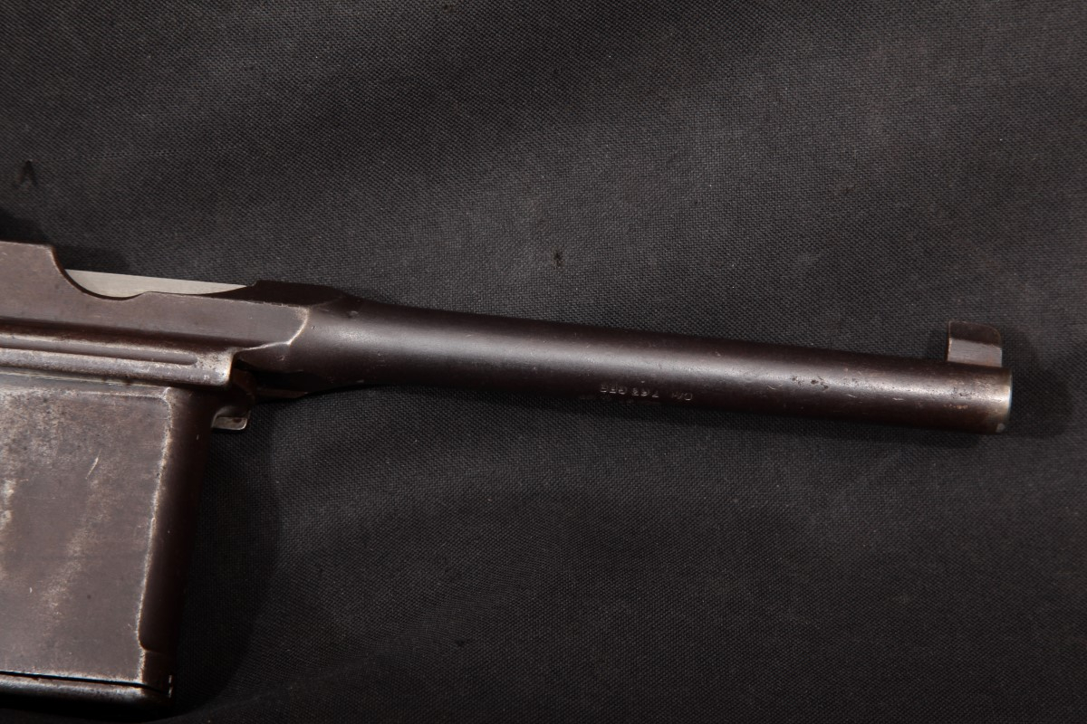 Mauser C96 Broomhandle Standard Pre War Commercial Import Marks Blue 5 Sa Semi Auto Pistol 3072