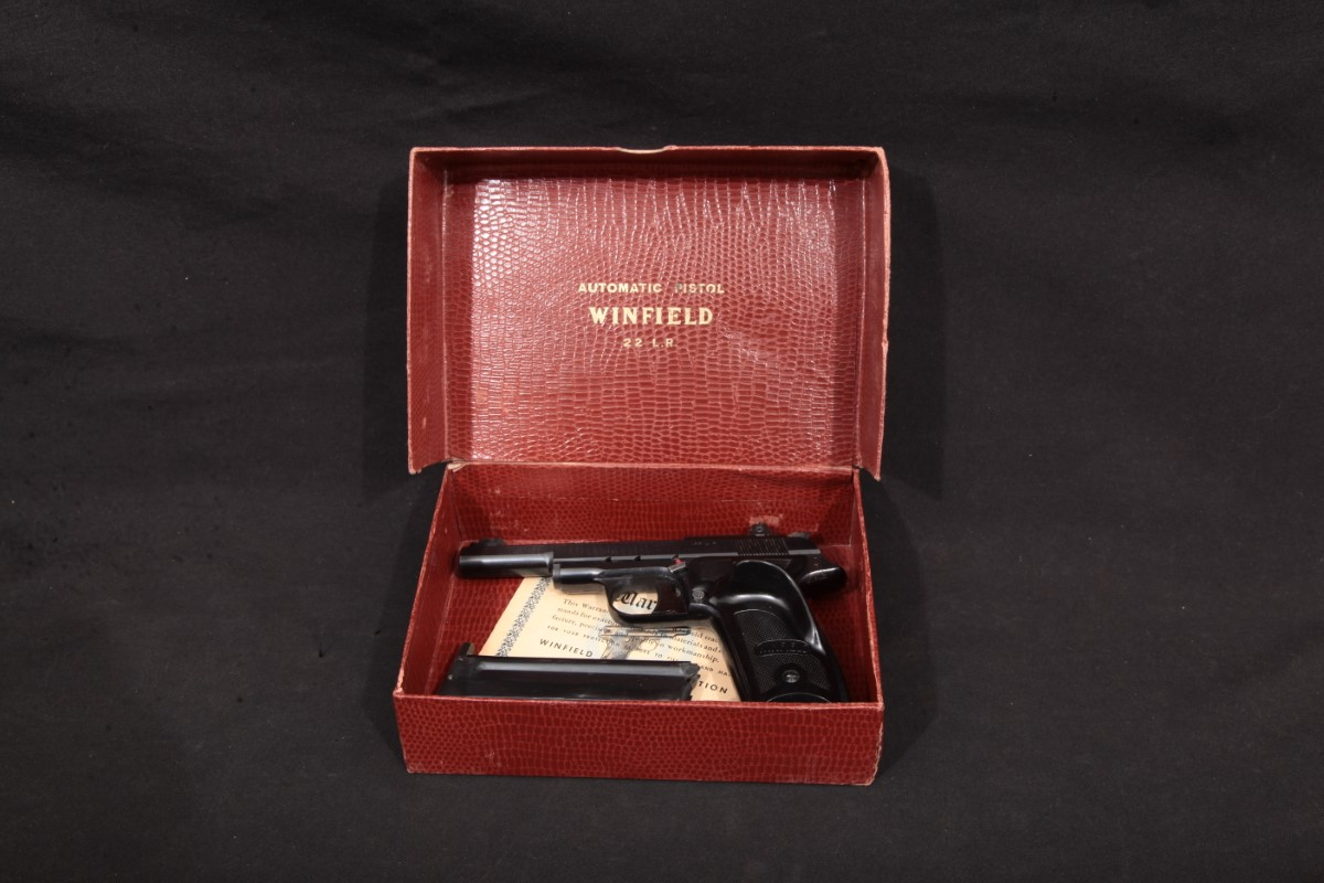 Mab Model Le Chasseur (R22) Sporting Pistol, Blue 4 5/16 Sa Semiautomatic Pistol, Box