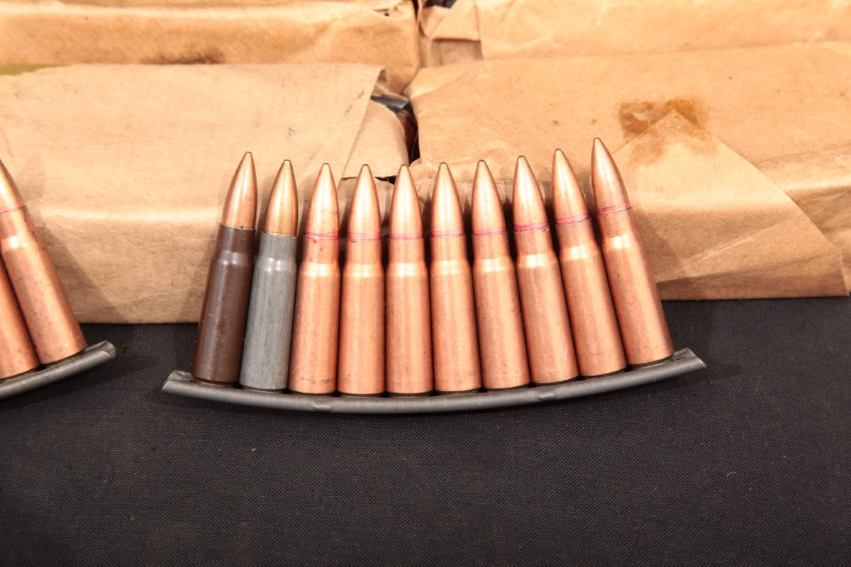 200x 7.62x39mm Chinese Ammunition On 20x 10 Round Clips Copper Washed