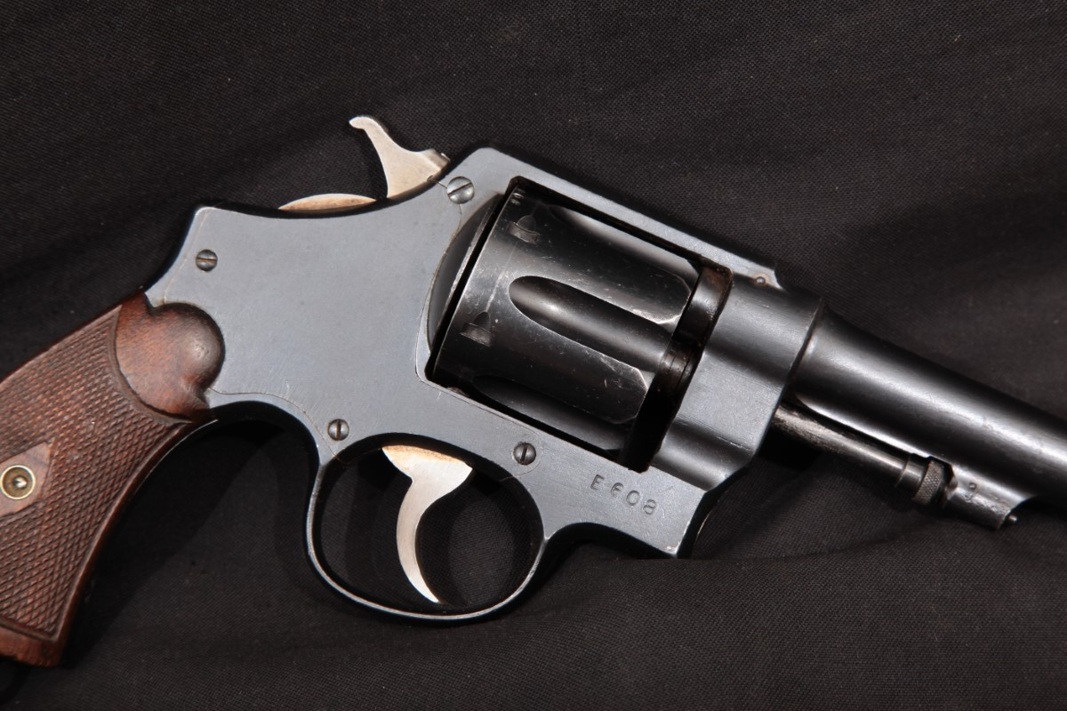 Colt - S&W Model 1917 .45 Hand Ejector U.S. Marked, 5 ½” Double Action Military Revolver, MFD Ca. 1918 Converted - Picture 4