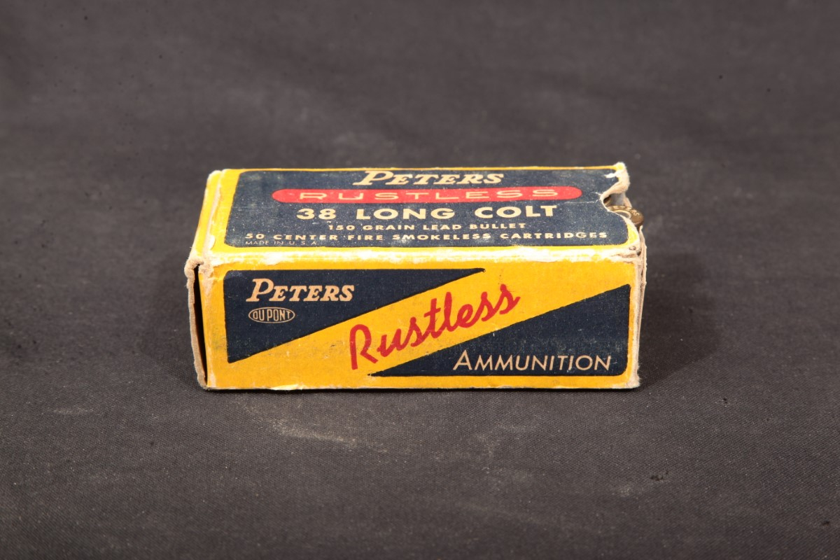 49x .38 Long Colt Vintage Peters Rustless Ammunition In Original Box ...