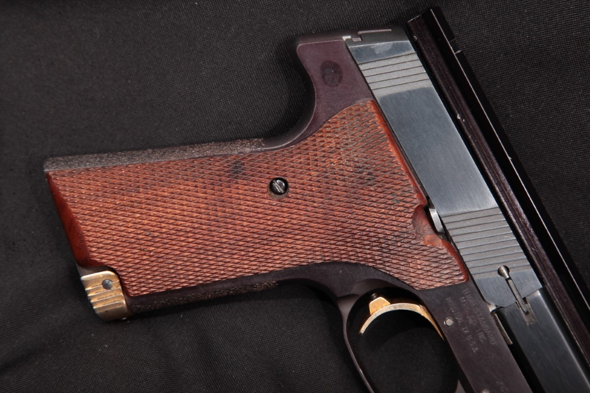 High Standard Houston, Tx HiStandard Custom Victor, Blue 6 1/2 In. Slab Side SemiAutomatic