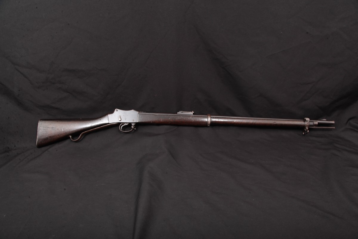 Enfield Model MartiniHenry Mk Iv Service Rifle, Blue 33 Single Shot Rifle & Cleaning Rod, Mfd