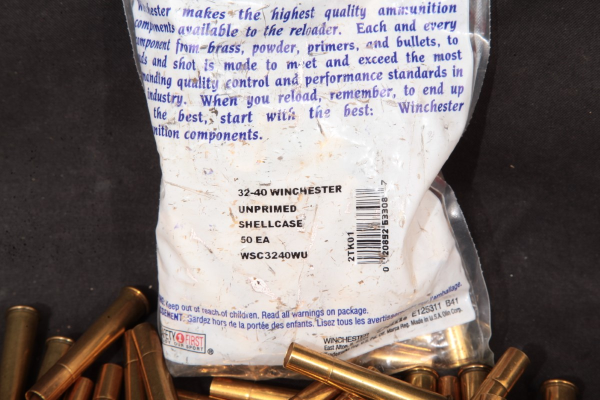 90x 32 40 Win New Winchester Unprimed Brass Cases 32 40 Winchester Brass Cases 32 40