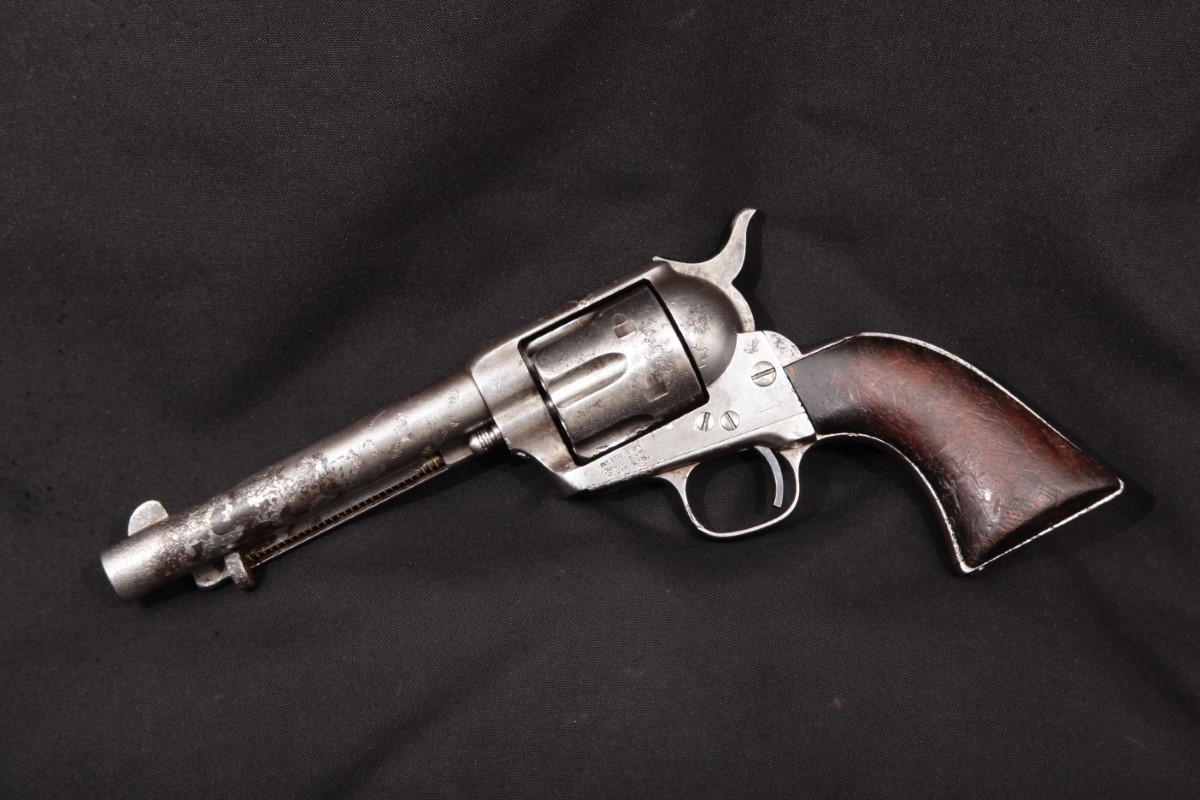 Colt - London Agency Pall Mall 1st Generation Single Action Army SAA 1873, Bright 5 1/2 Colt - London Agency Pall Mall 1st Generation Single Action Army SAA 1873, Bright 5 1/2