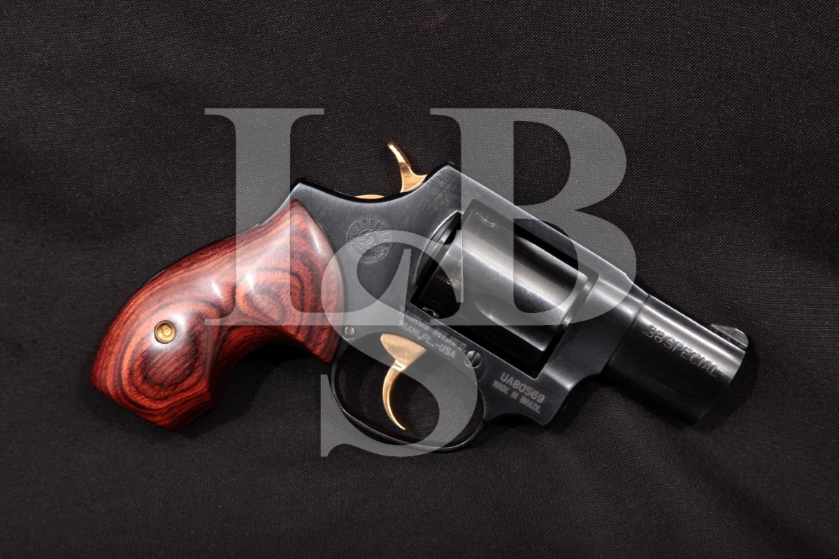 Taurus Model 85 Blue And Gold Accents 2 Double Action Dasa 5 Shot Revolver With Ported Barrel 2301