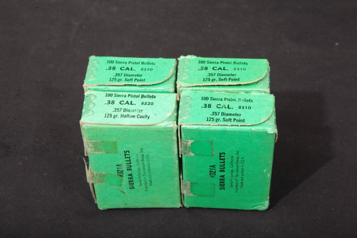 400x .38/.357 Caliber Bullets Sierra .357 Diameter 125 Grain Sp & Hp ...