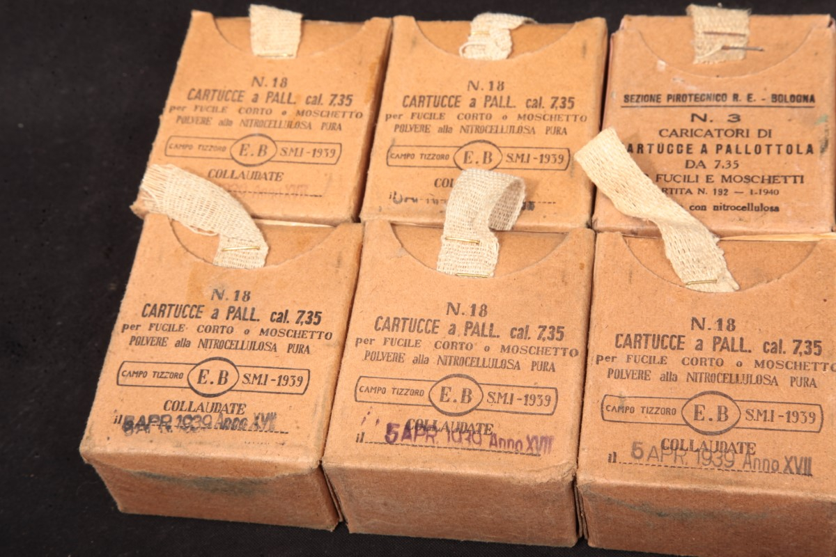 216x 7 35 carcano italian military surplus ammunition in original boxes