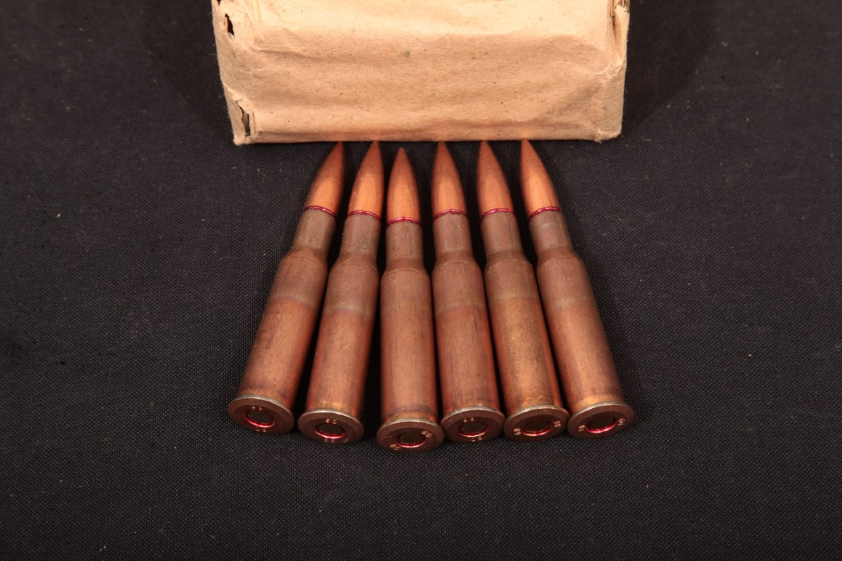 320x 7.62x54R Russian Ammunition Copper Washed FMJ Steel Core Bullets 7