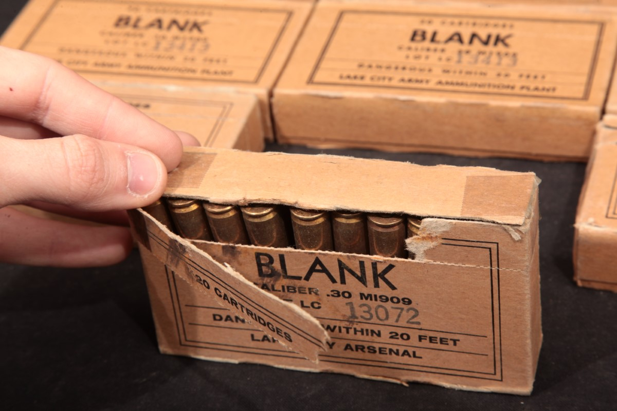 107x .3006 Springfield Military Surplus Blank Ammunition Lc, Sl, Fa