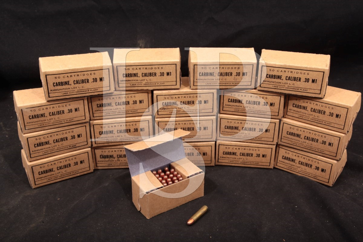 Lake City 1000x 30 Carbine Military Surplus Ammunition Lake City 50x