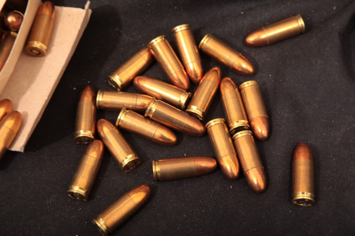 Canadian 1664x 9mm Luger Ammunition Canadian FMJ Bullets in Ammo Can