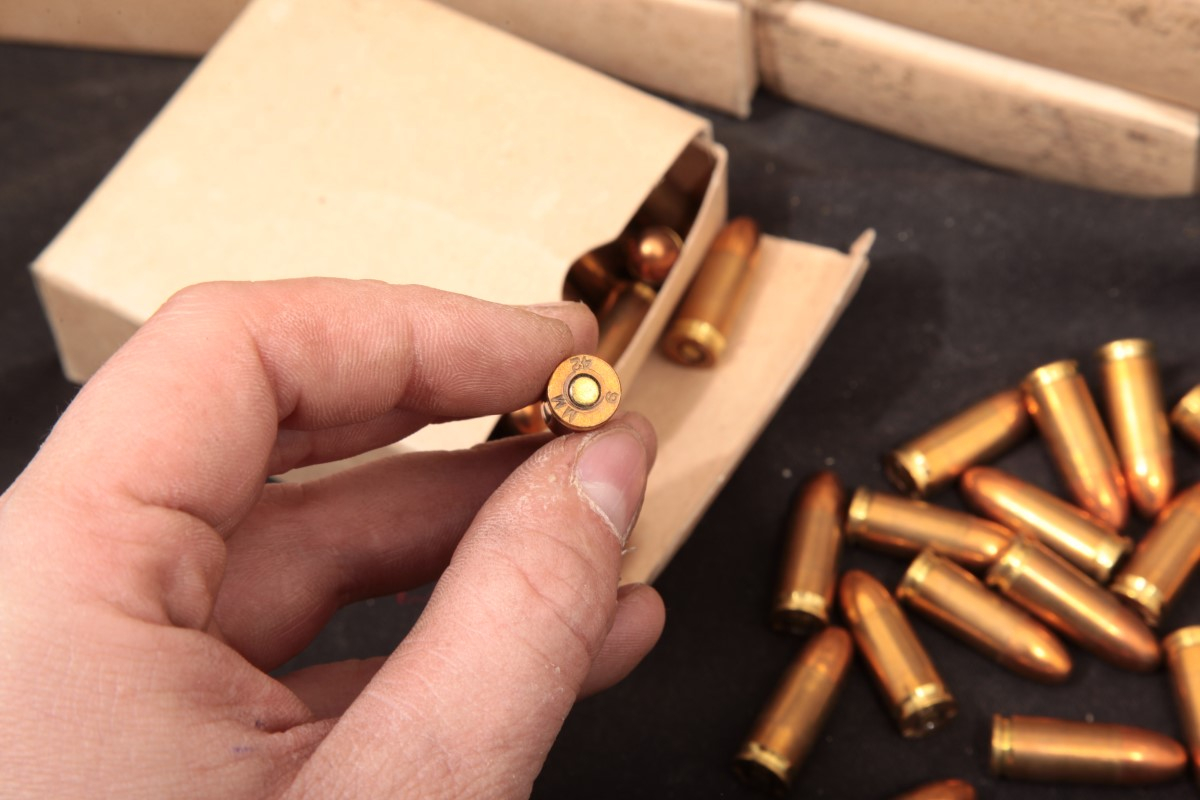 Canadian 1664x 9mm Luger Ammunition Canadian FMJ Bullets in Ammo Can