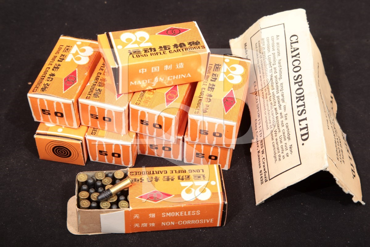 500x .22 Long Rifle Ammunition Chinese Standard Velocity Lead RN