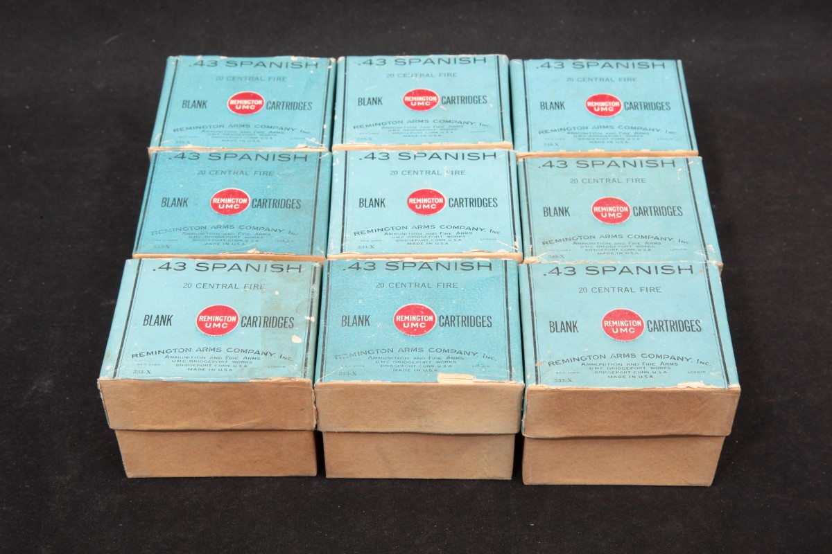 Blanks 198x .43 Spanish Vintage Blank & Dummy Ammunition Rem-Umc 11mm ...