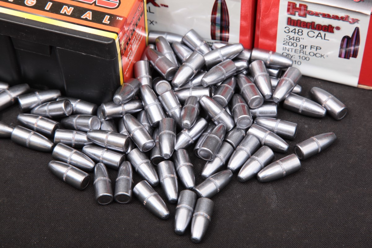 Mixed 384x .348 Caliber Lead & Copper Jacketed Sp 180250 Grain Bullets