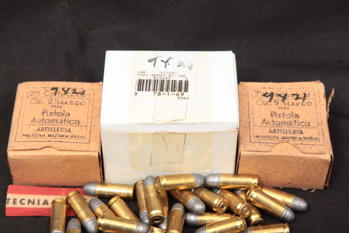 84x 9mm Largo Ammunition Spanish Military & Reloaded & 100x New Virgin