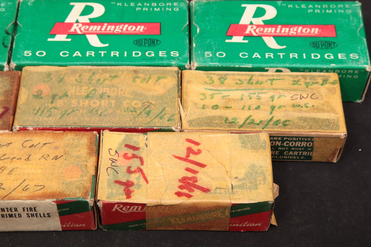 Pictures: 479x .38 Short Colt Vintage Ammunition Remington & Reloads ...