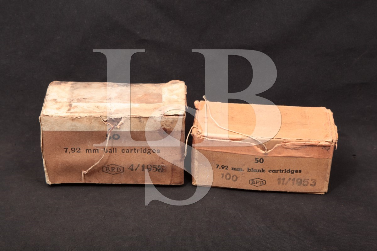 Bombrini Parodi Delfino 50x 8mm Mauser Ammunition & 100x Blank Rounds ...