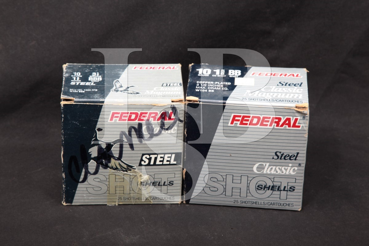 50x 10 Gauge Steel Shot Ammunition Federal Classic Magnum Bb & Bbb 3 1/ ...