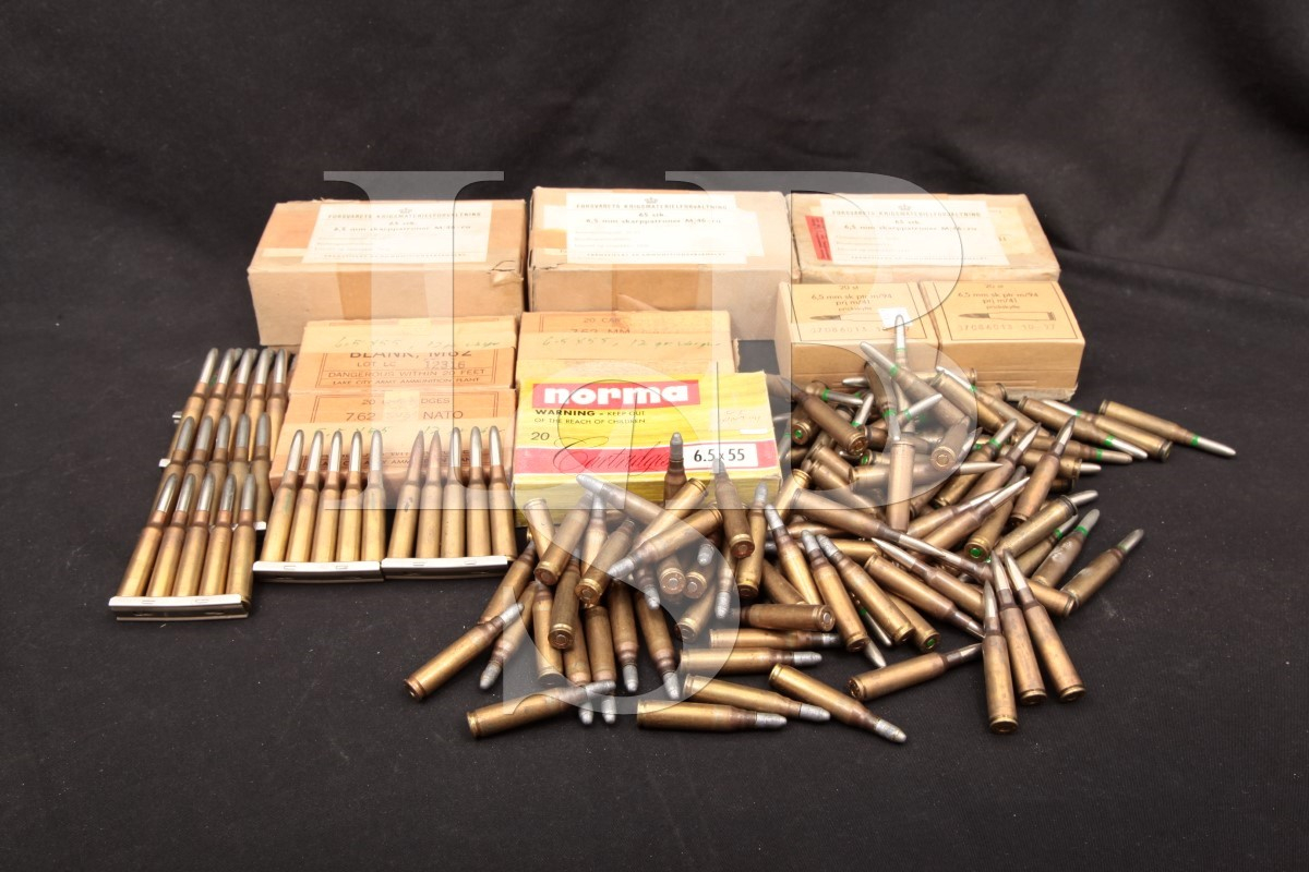 Mixed 428x 6 5x55mm swedish mauser ammunition danish norma reloads 6