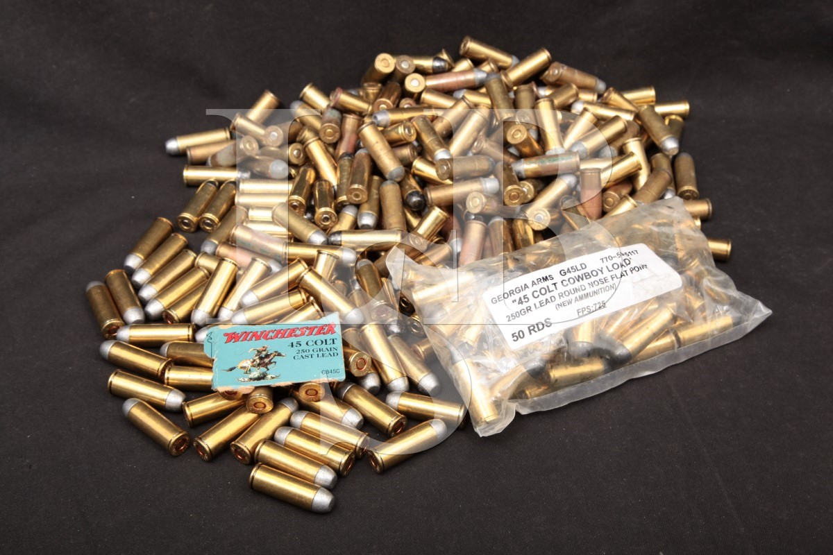 285x .45 Long Colt Ammunition Win, Rem, Georgia Arms & Reloads Lead Rn ...