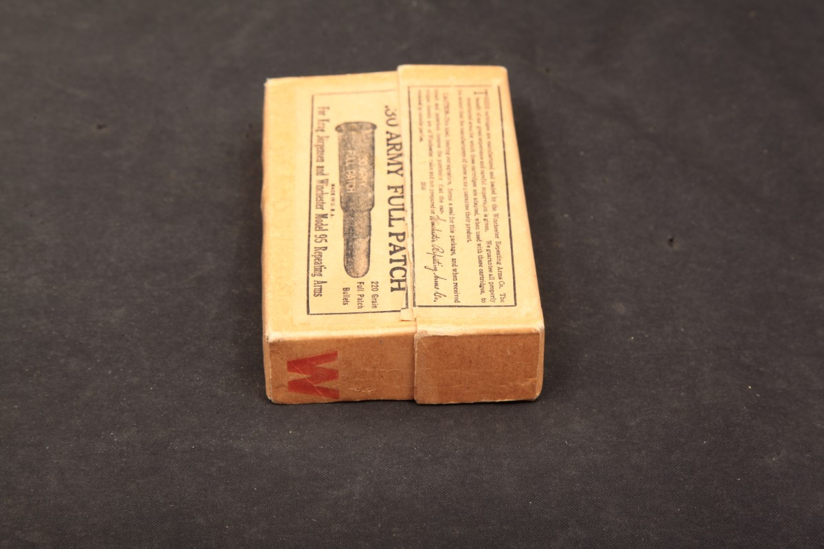 20x .30 Army Full Patch Vintage Ammunition 1930 In Original Box .30-40 ...