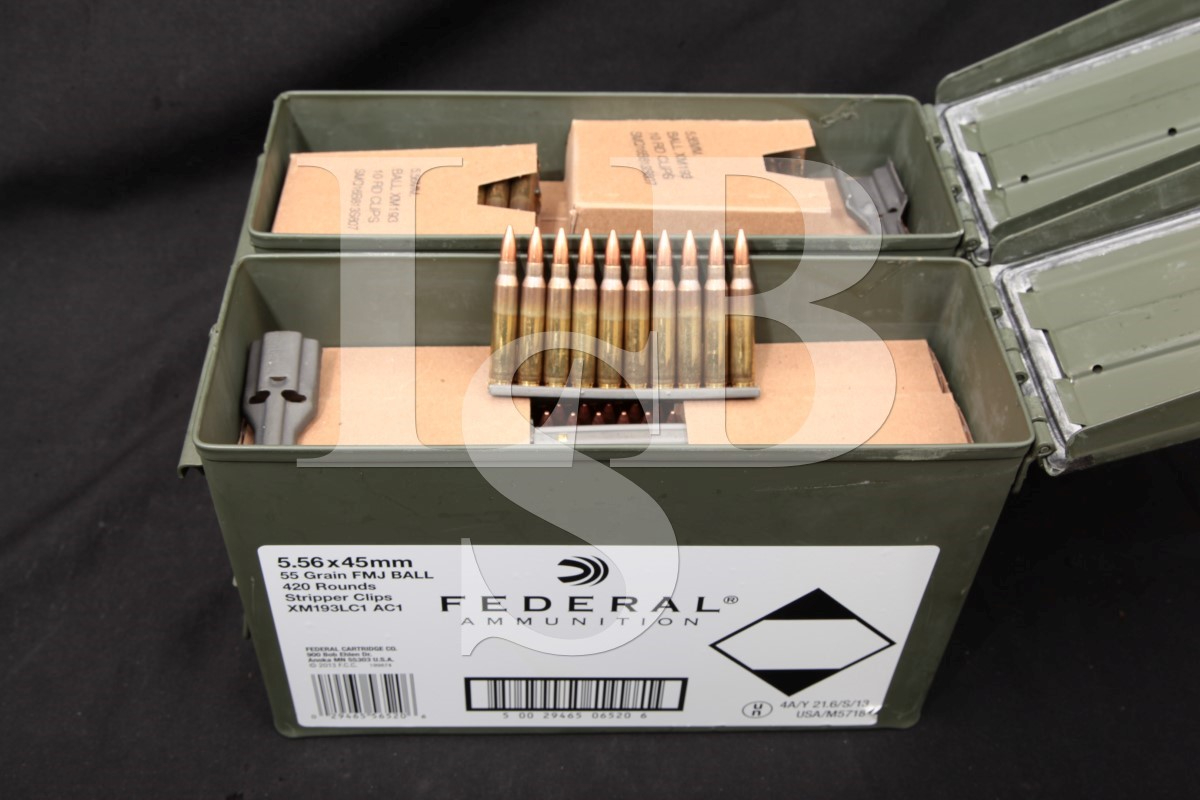 Federal 780x 5 56mm ammunition ball xm193 55 grain bullets on stripper
