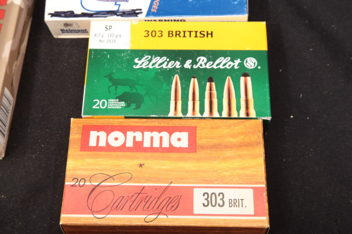 Mixed 157x .303 British Ammunition Wolf, Norma, S&B, Canadian 150-180 ...