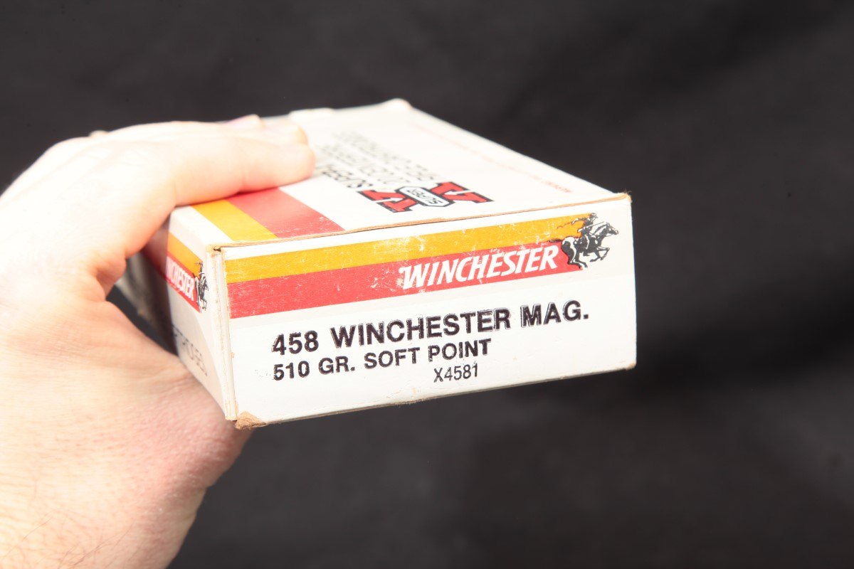 Mixed 40x .458 Win. Mag. Ammunition 1x J. W. Hornady Box 500 Gr. & Win ...